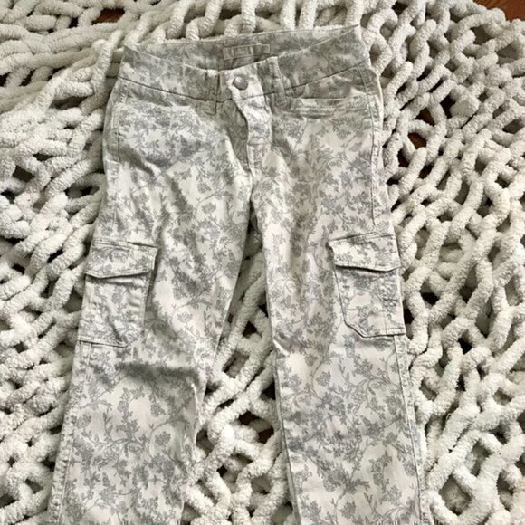 Anthropologie Level 99 Floral Cargo Pant Sz 25 - Picture 3 of 7